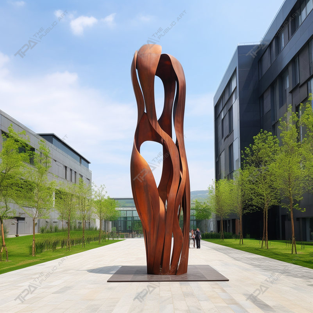 도시 장식용 Corten 강철 조각품