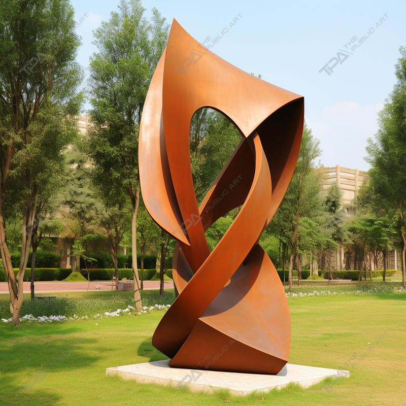도시 장식용 Corten 강철 조각품