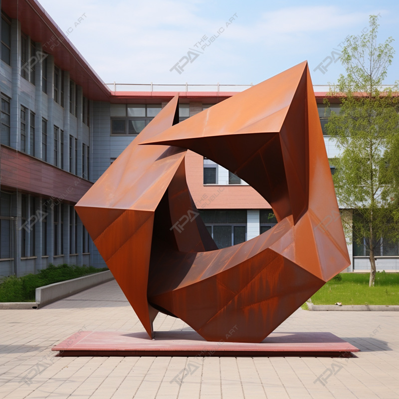 도시 장식용 Corten 강철 조각품